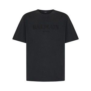 Balmain Vintage Grey Cotton Jersey T-Shirt - NWT